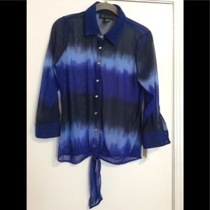 INC Tie front Blouse